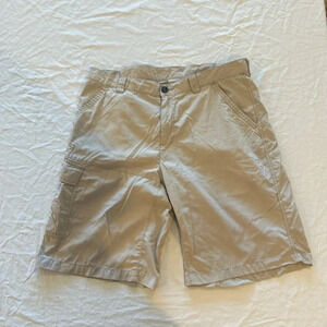 Columbia 36 x 11" Khaki Ripstop Omni Wick 1535693 Battle‎ Ridge Cargo Shorts